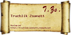 Truchlik Zsanett névjegykártya