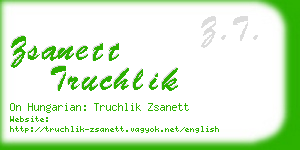 zsanett truchlik business card